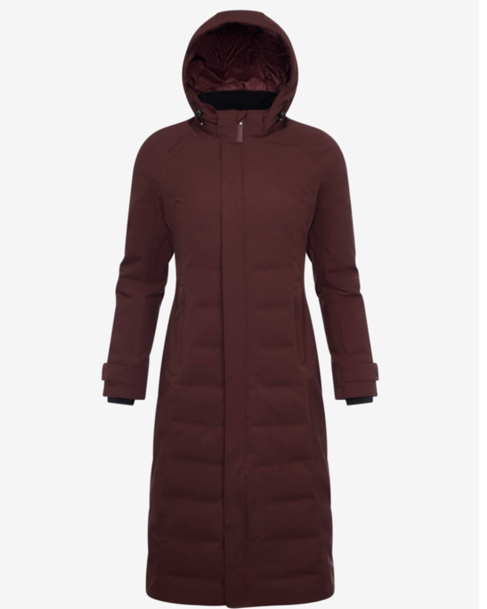 Bramble Coloured LeMieux Womens Erin Waterproof Padded Coat on White Background 