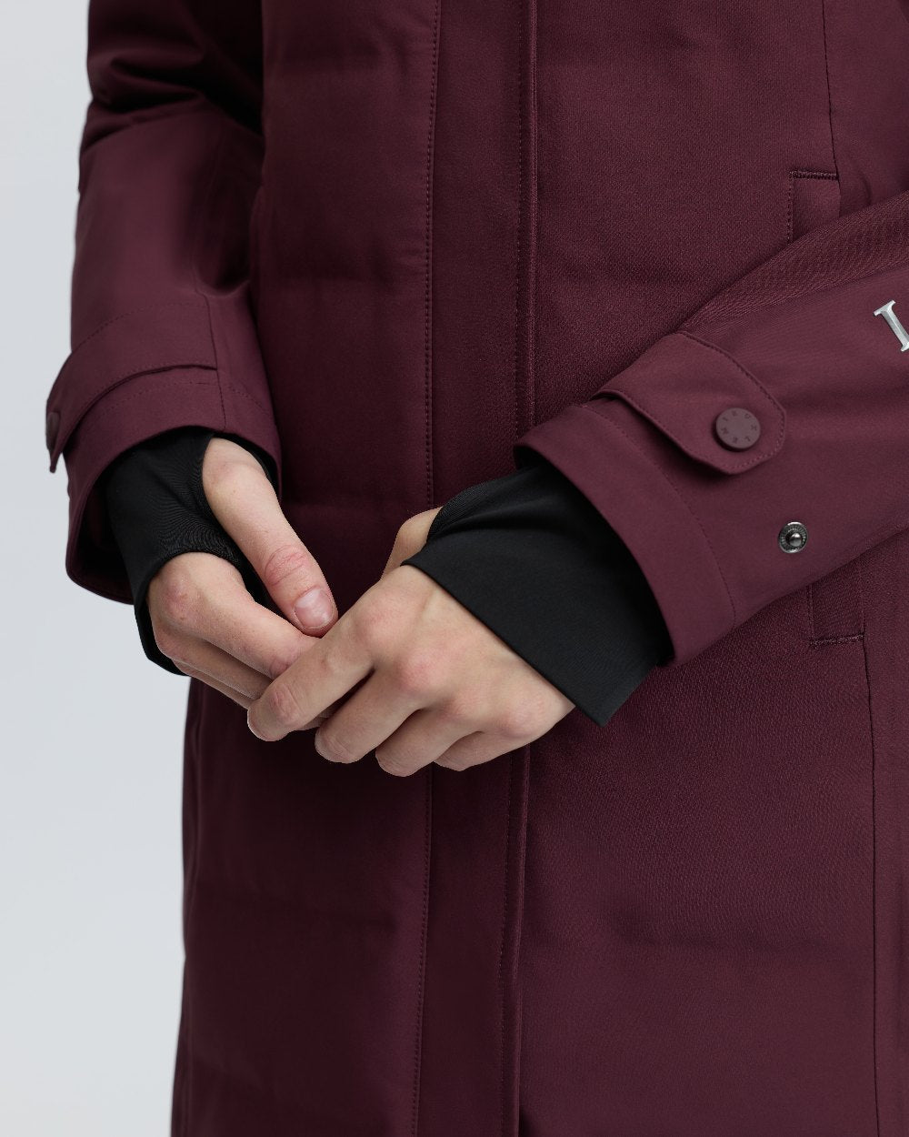 Bramble Coloured LeMieux Womens Erin Waterproof Padded Coat on White Background 