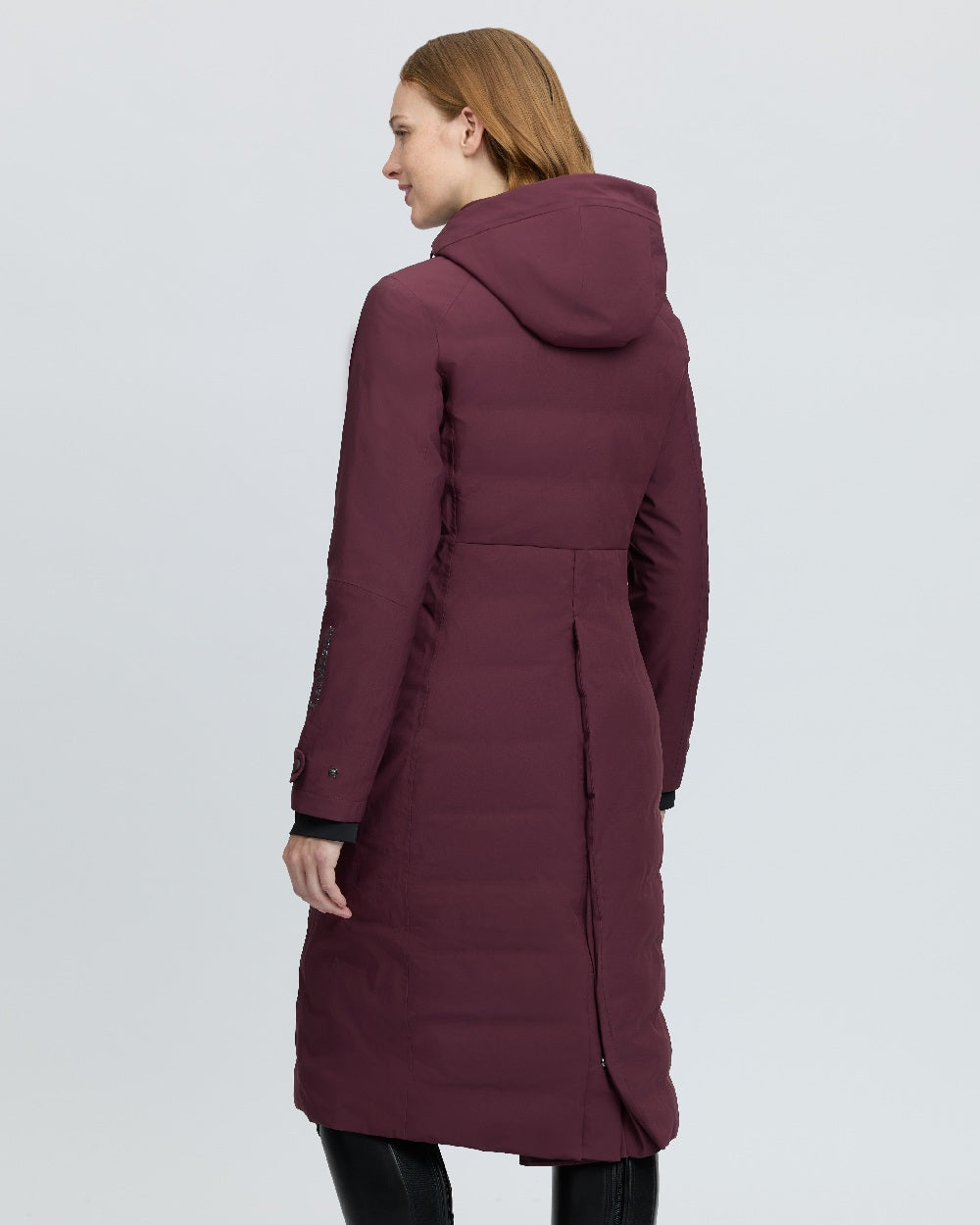 Bramble Coloured LeMieux Womens Erin Waterproof Padded Coat on White Background 