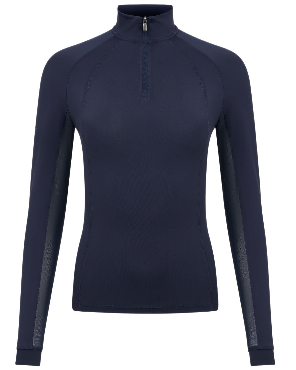 Navy coloured LeMieux Womens Halle Lightweight Base Layer on white background 