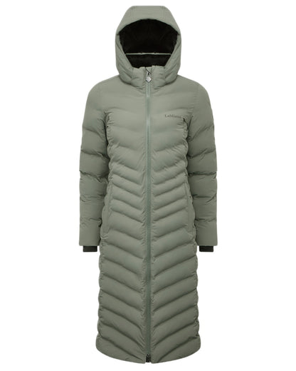 Rosemary coloured LeMieux Womens Hayley Water Resistant Longline Puffer Coat on white background 