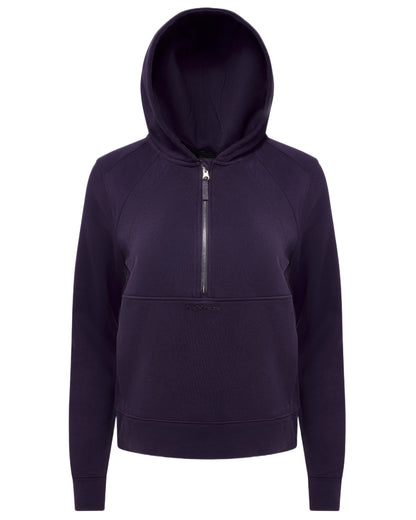 Juniper coloured LeMieux Womens Henrietta Half Zip Hoodie on white background 