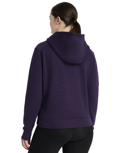 Juniper coloured LeMieux Womens Henrietta Half Zip Hoodie on white background 
