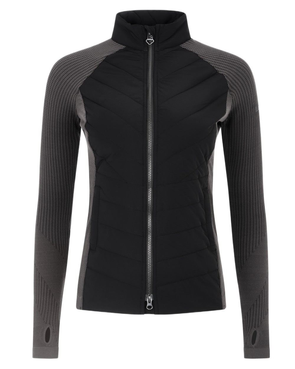 Black coloured LeMieux Womens Maddie Jacket on white background 