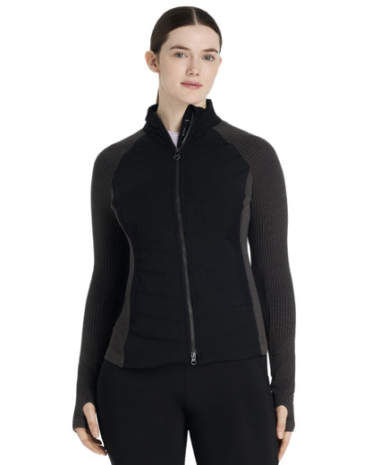 Black coloured LeMieux Womens Maddie Jacket on white background 