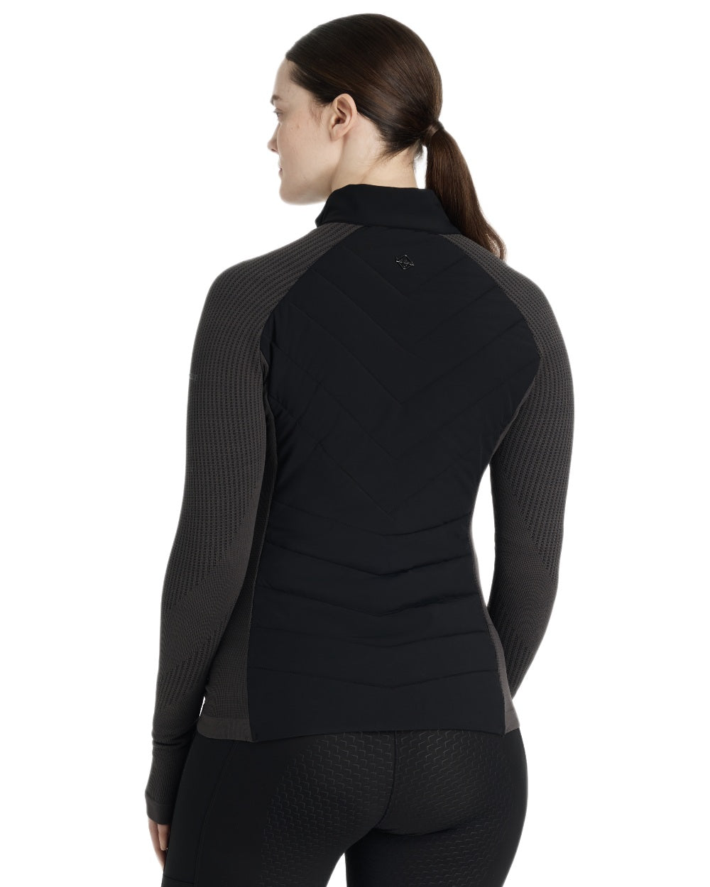 Black coloured LeMieux Womens Maddie Jacket on white background 