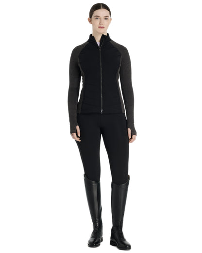 Black coloured LeMieux Womens Maddie Jacket on white background 