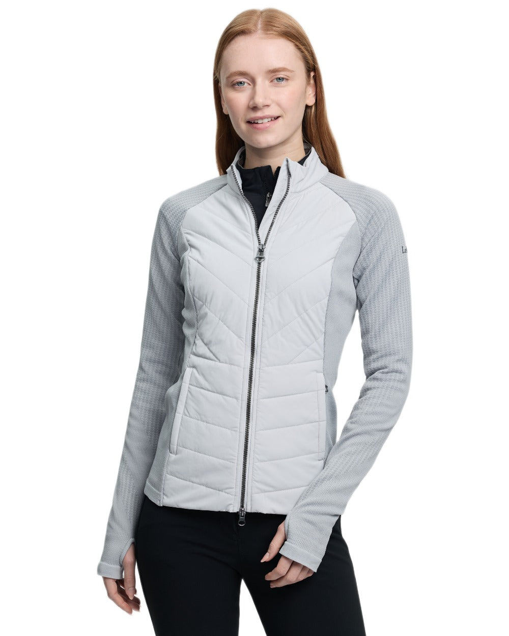 Grey coloured LeMieux Womens Maddie Jacket on white background 