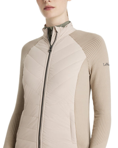 Stone coloured LeMieux Womens Maddie Jacket on white background 
