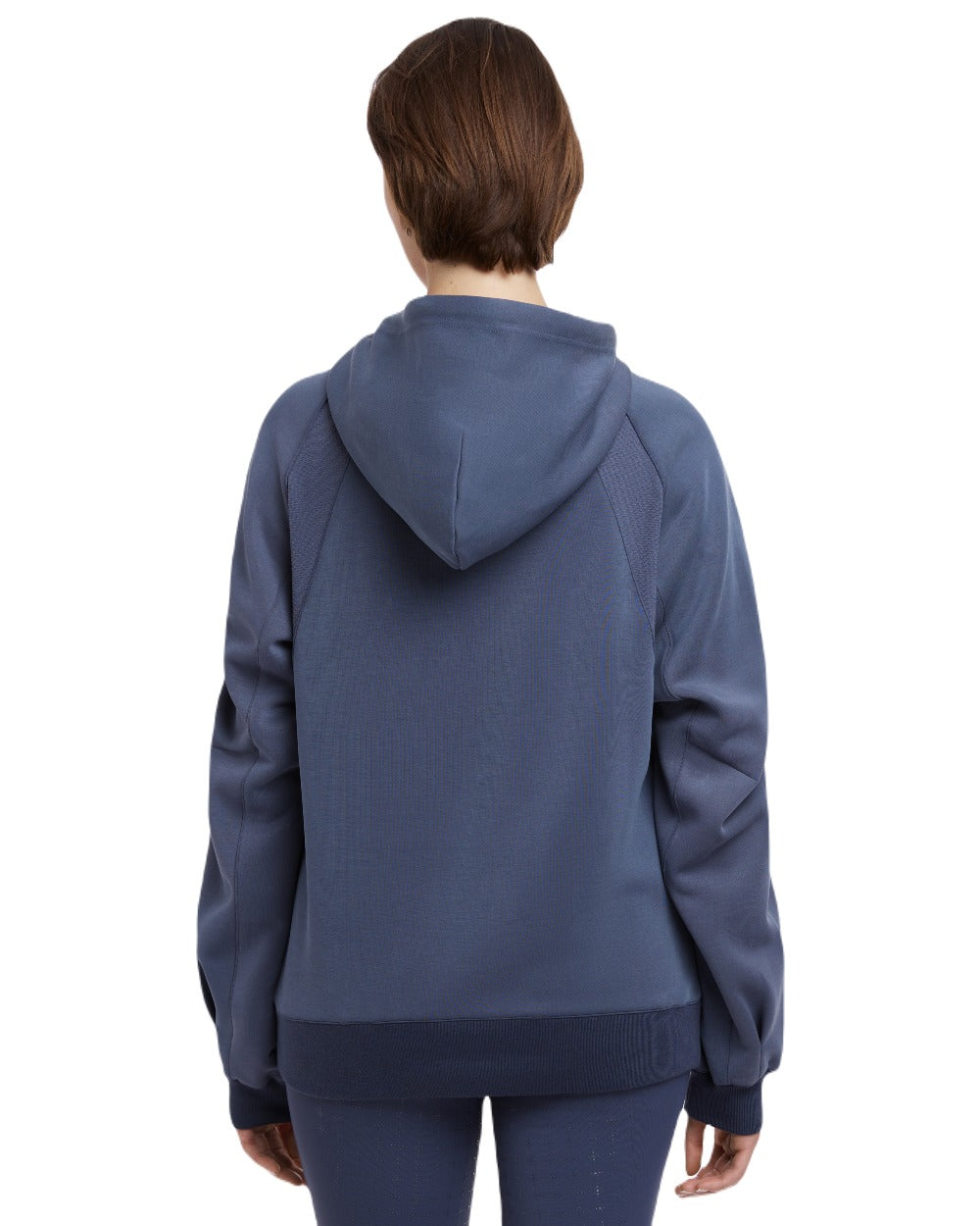 Dusk Blue coloured LeMieux Womens Nadine Hoodie on white background 