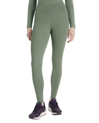 Rosemary coloured LeMieux Womens Natalie Brushed Pull On Breeches on white background 