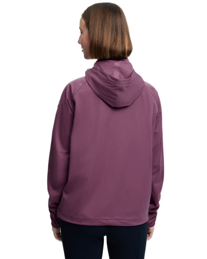 Mallow coloured LeMieux Womens Perri Half Zip Waterproof Jacket on white background 