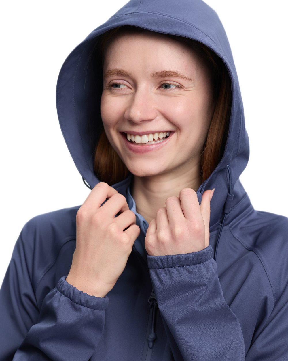 Shadow coloured LeMieux Womens Perri Half Zip Waterproof Jacket on white background 