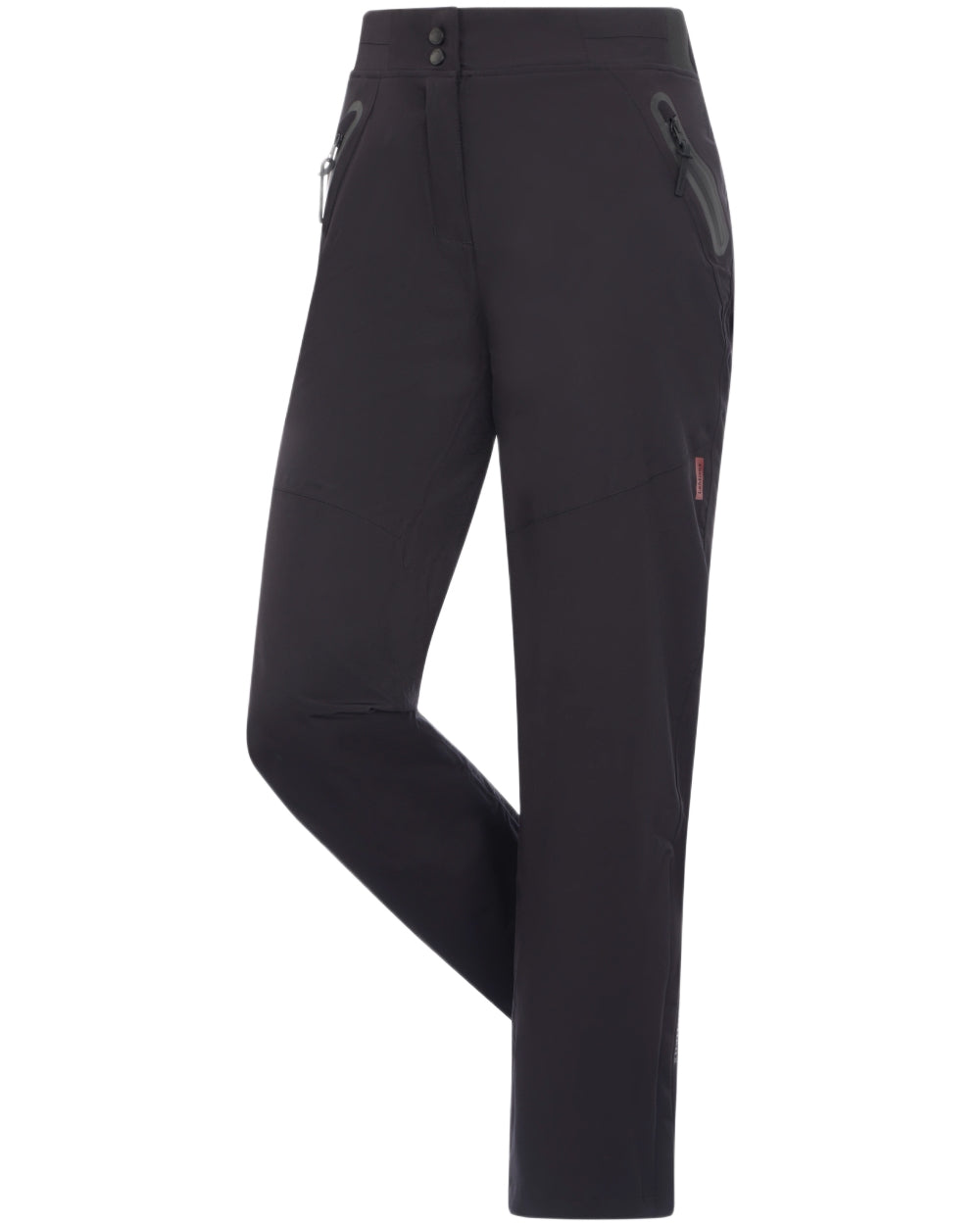 Black coloured LeMieux Womens Stormwear Waterproof Trousers on white background 