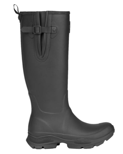 Black Coloured LeMieux Womens Ultra Stride Wellington Boots on white background 