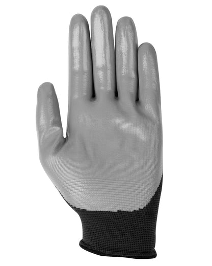 Black coloured LeMieux Work Gloves on white background 