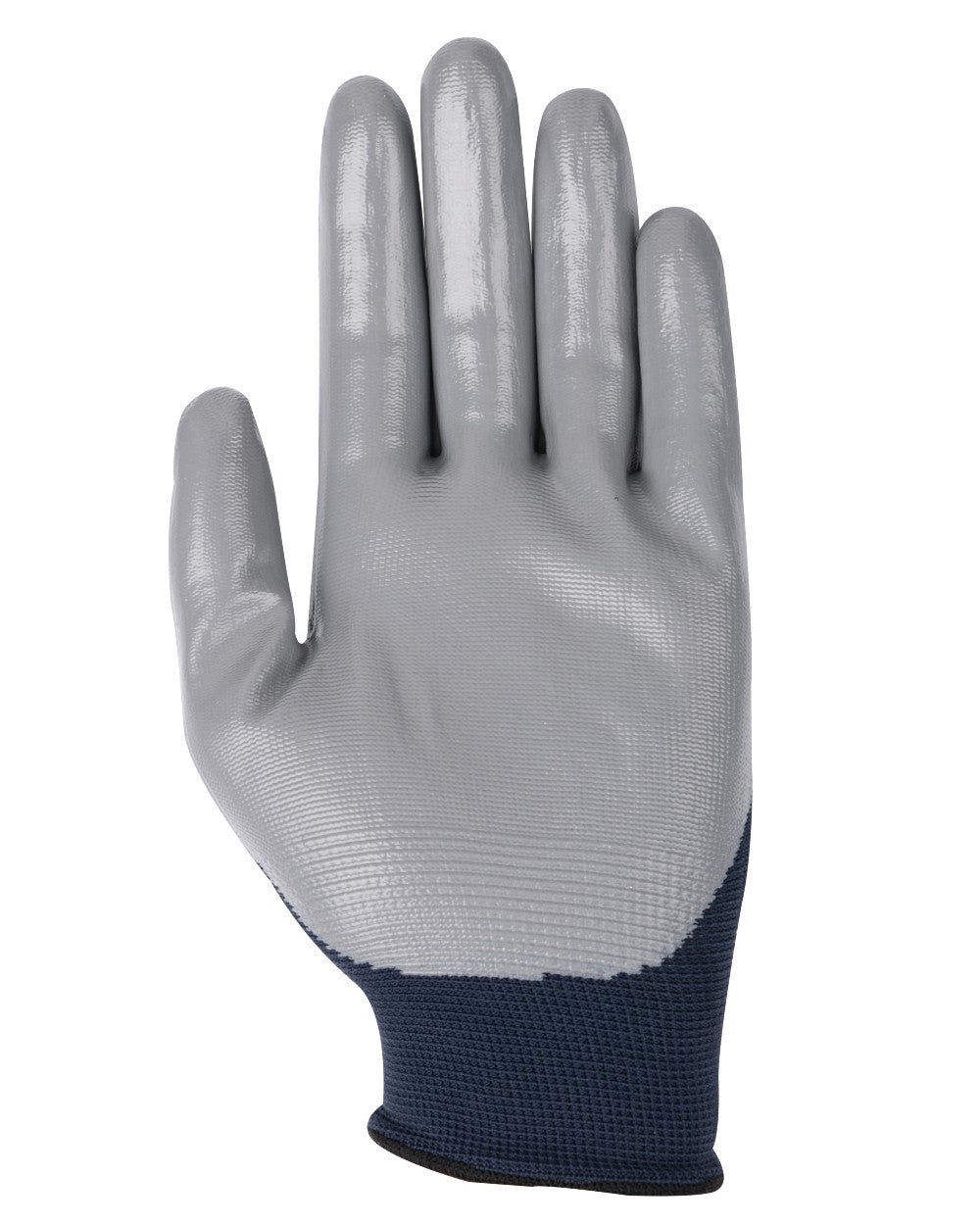 Navy coloured LeMieux Work Gloves on white background 