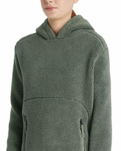 Rosemary coloured LeMieux Young Rider Avalon Hoodie on white background 