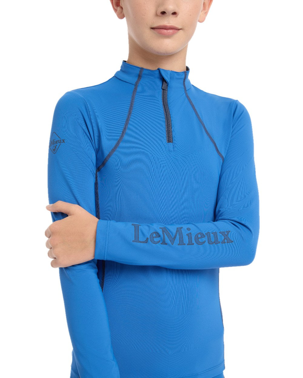 Benetton coloured LeMieux Young Rider Base Layer on white background 