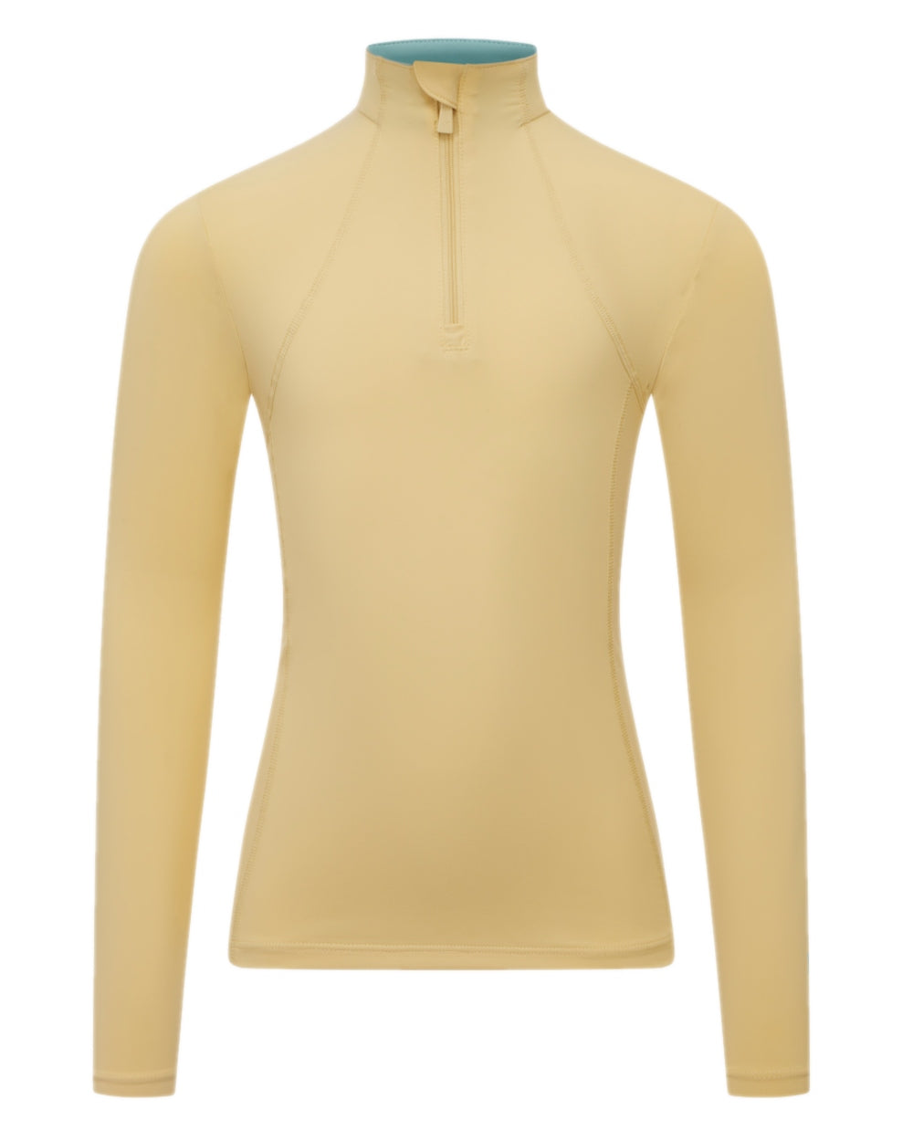 Mimosa coloured LeMieux Young Rider Base Layer on white background 