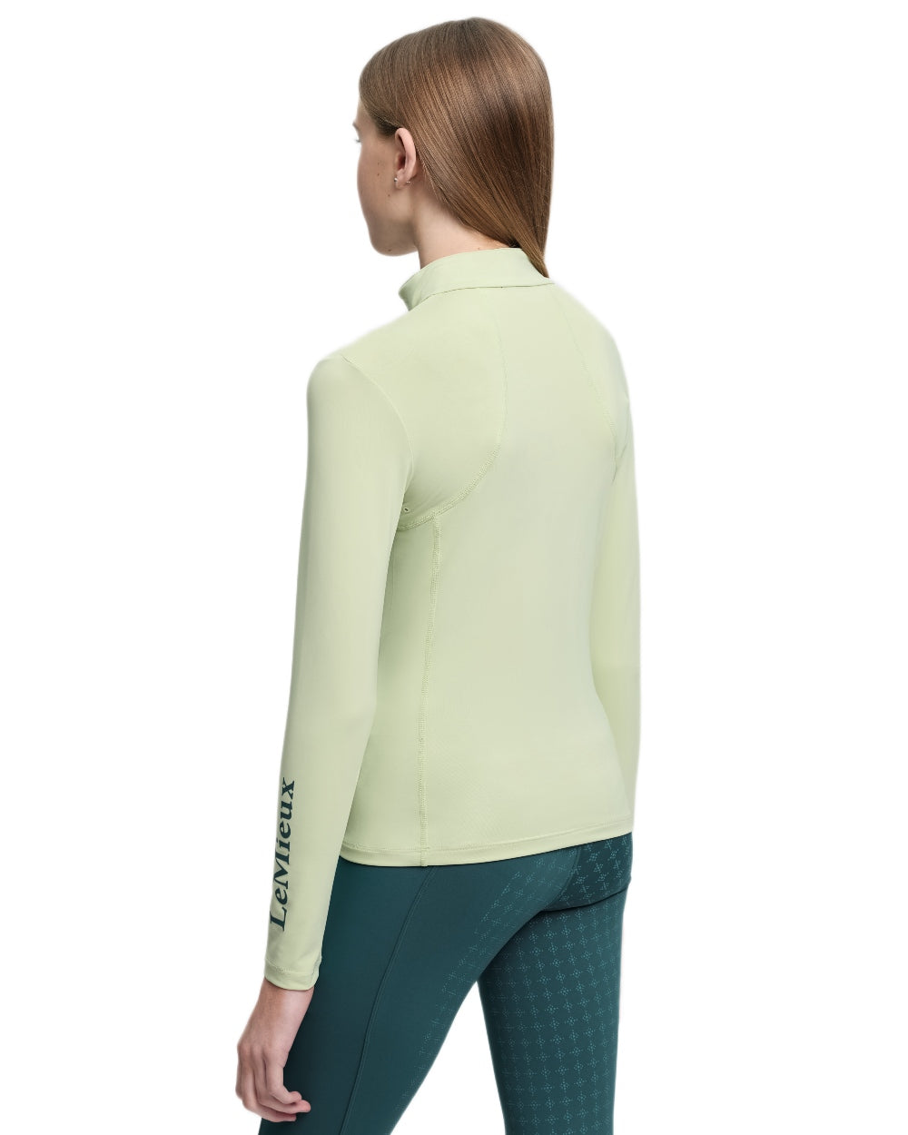 Macaron coloured LeMieux Young Rider Classique Base Layer on white background 