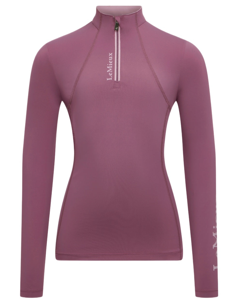 Mallow coloured LeMieux Young Rider Classique Base Layer on white background 