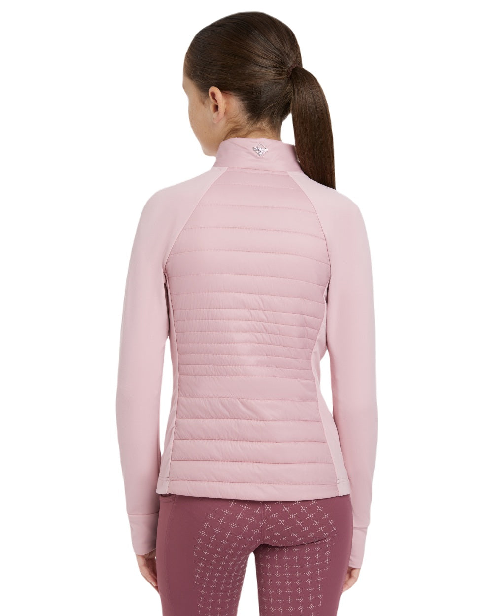 Blossom coloured LeMieux Young Rider Josephine Jacket on white background 