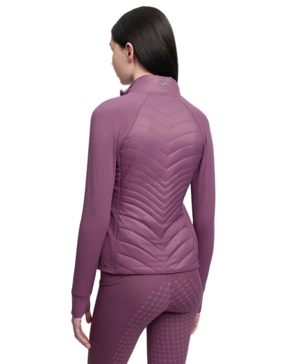 Mallow coloured LeMieux Young Rider Josephine Jacket on white background 