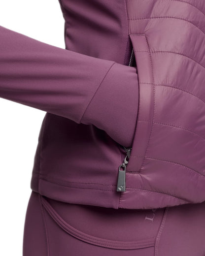 Mallow coloured LeMieux Young Rider Josephine Jacket on white background 