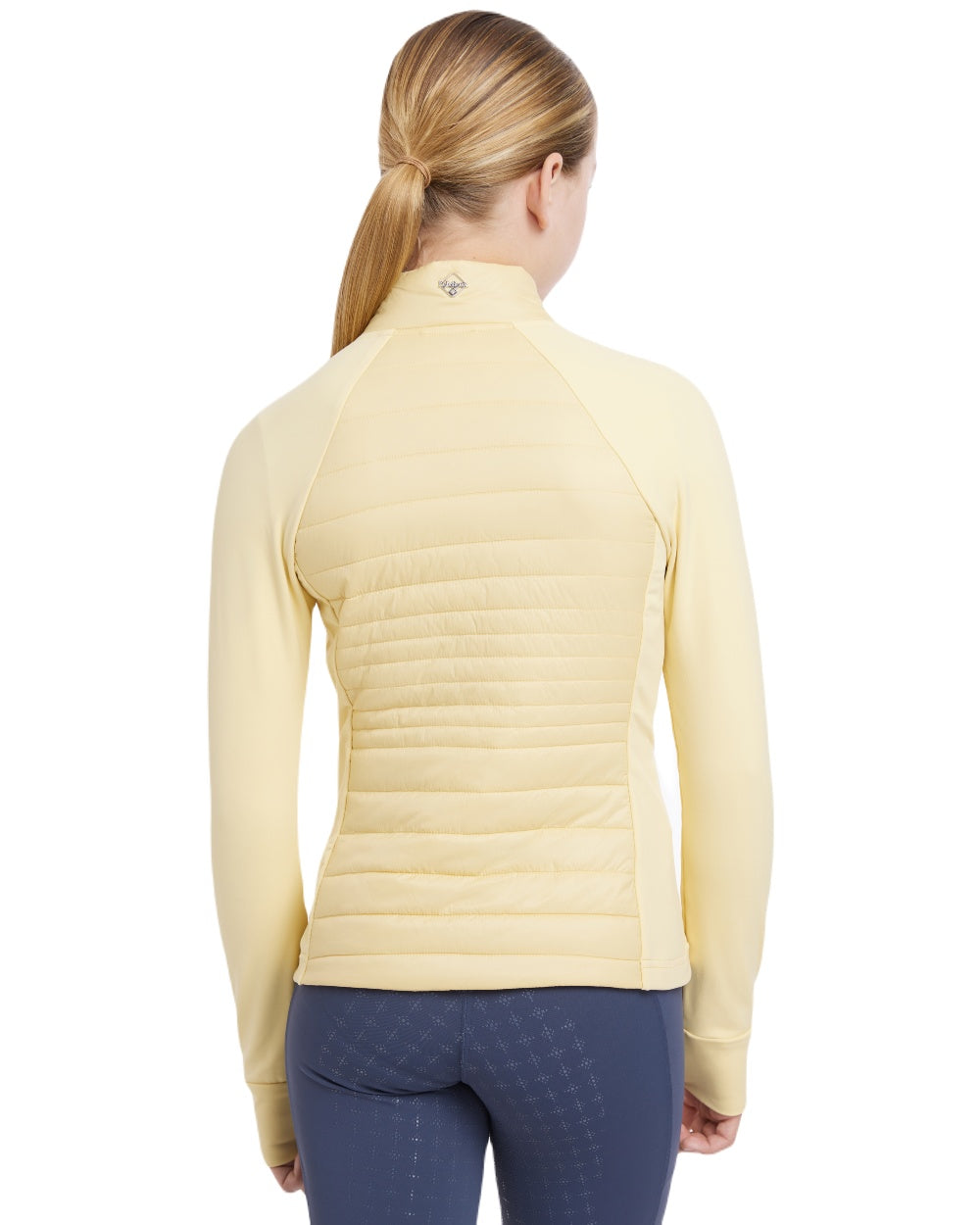 Mimosa coloured LeMieux Young Rider Josephine Jacket on white background 