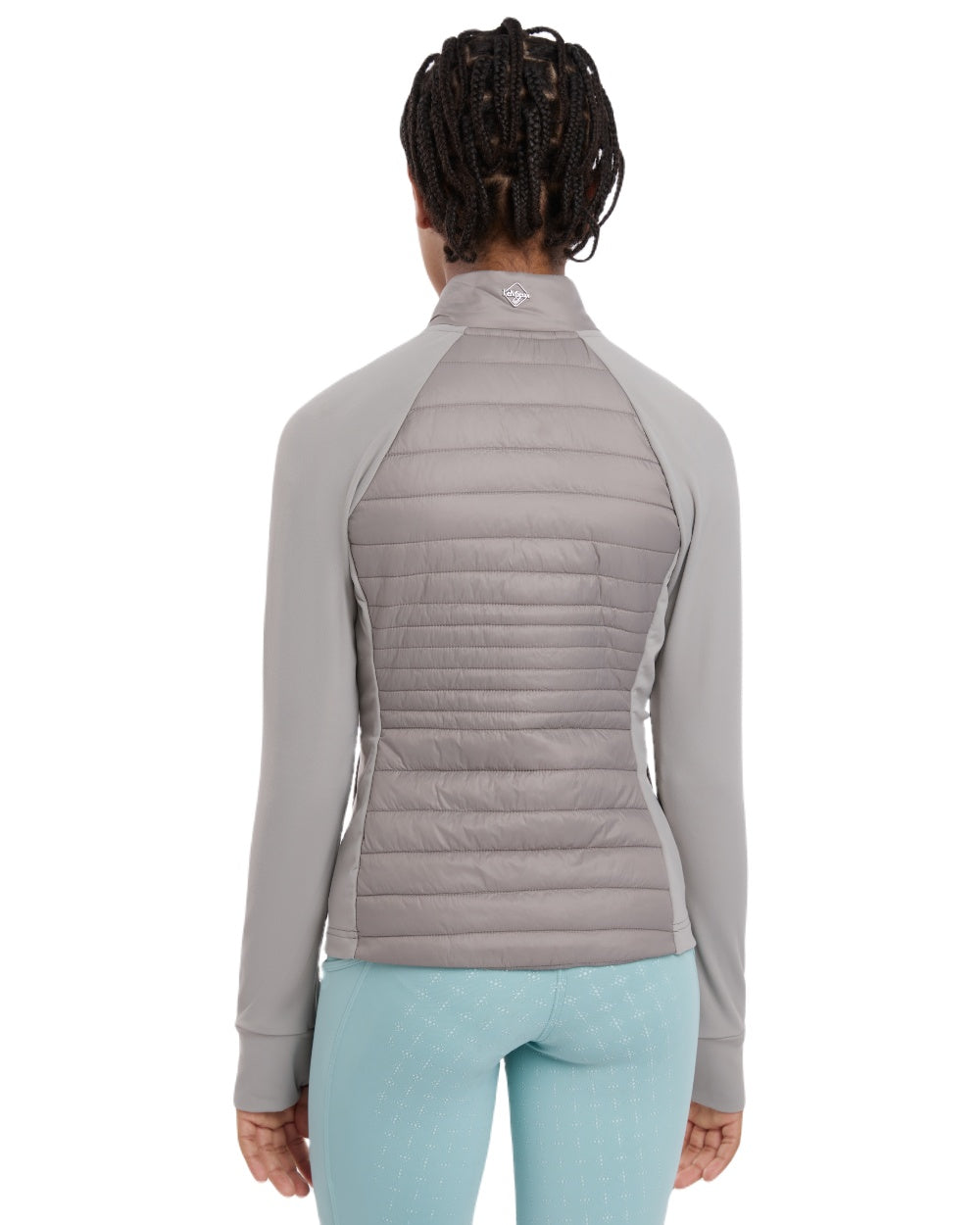 Pecan coloured LeMieux Young Rider Josephine Jacket on white background 
