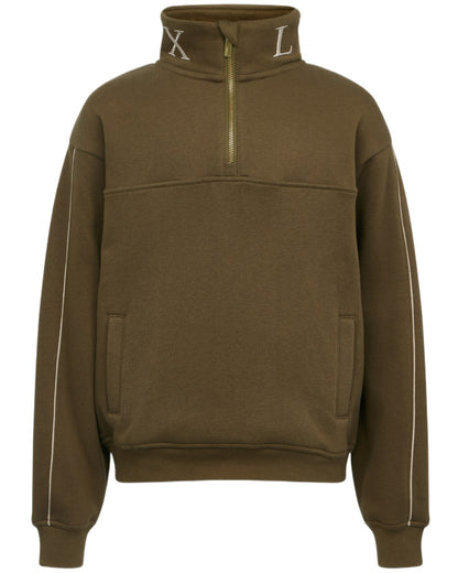 Alpine coloured LeMieux Young Rider Kate Quarter Zip Sweater on white background 