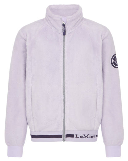 Lilac Coloured LeMieux Young Rider Libby Fleece Jacket On A White Background 