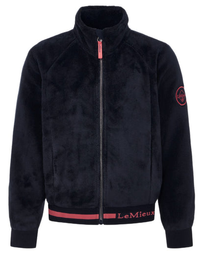 Navy Coloured LeMieux Young Rider Libby Fleece Jacket On A White Background 