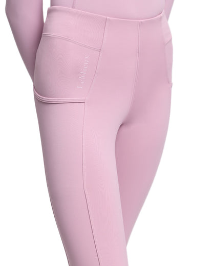 Fondant coloured LeMieux Young Rider Orla Pull Ons on white background 