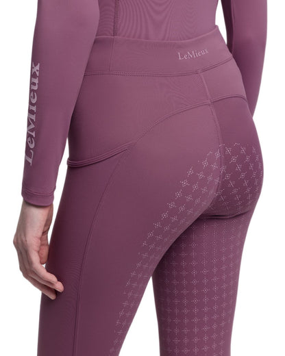 Mallow coloured LeMieux Young Rider Orla Pull Ons on white background 