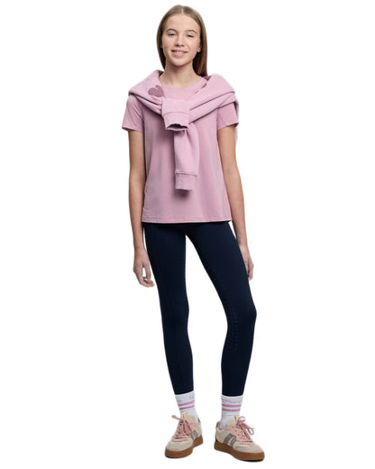 Fondant coloured LeMieux Young Rider Sia Hoodie on white background 