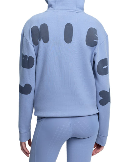 Powder Blue coloured LeMieux Young Rider Sia Hoodie on white background 