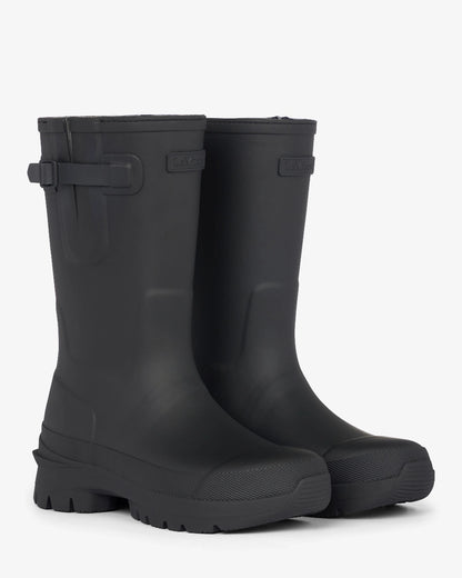 Black Coloured LeMieux Kids Junior Bramshaw Welly on White Background 