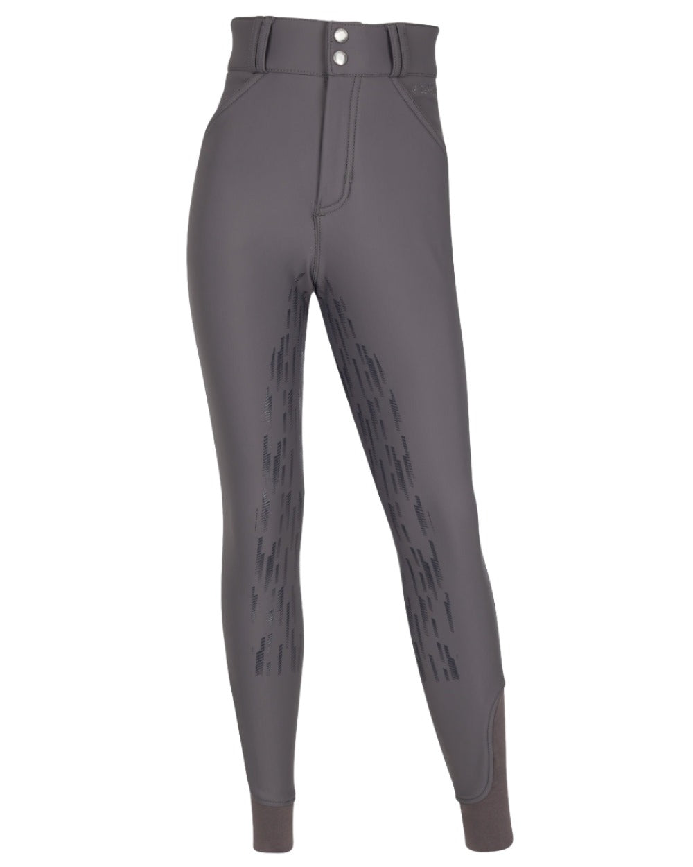 Carbon coloured LeMieux Young Rider Drytex Waterproof Breeches on white background 