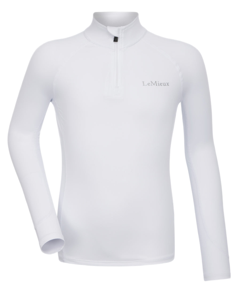 White coloured LeMieux Mini Base Layer on white background 