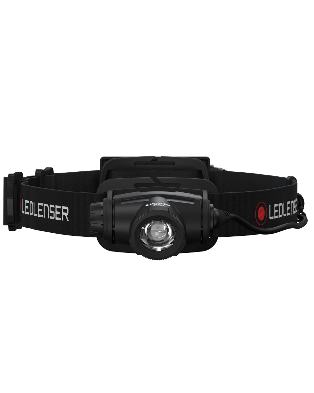 Black Coloured Led Lenser H5R Core Head Torch on white background 