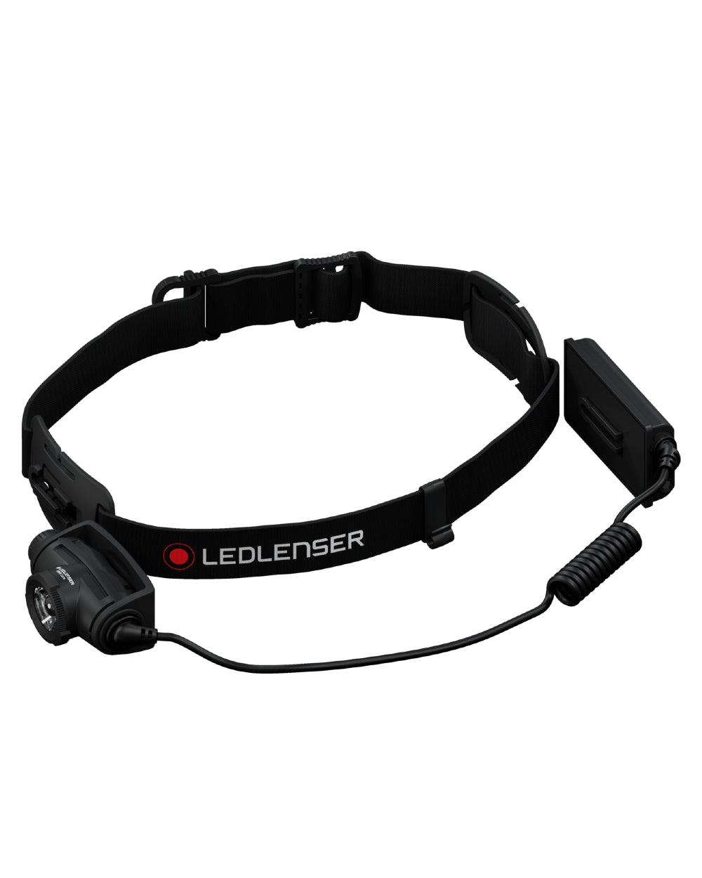 Black Coloured Led Lenser H5R Core Head Torch on white background 