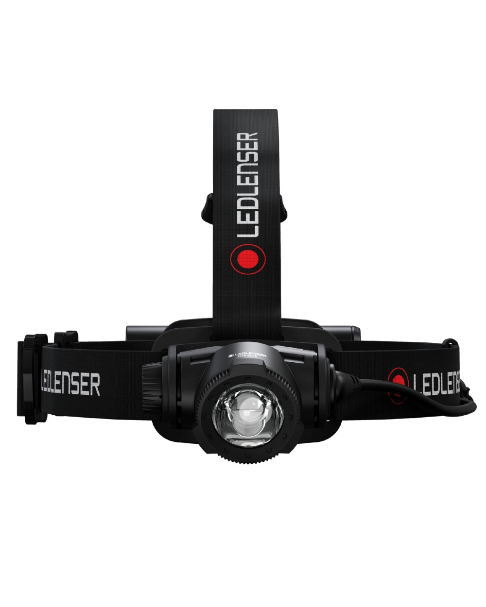 Black Coloured Led Lenser H7R Core Head Torch on white background 