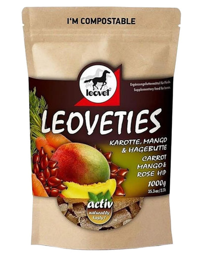 Leovet Leoveties Horse Treats Carrot Mango &amp; Rosehip on white background 