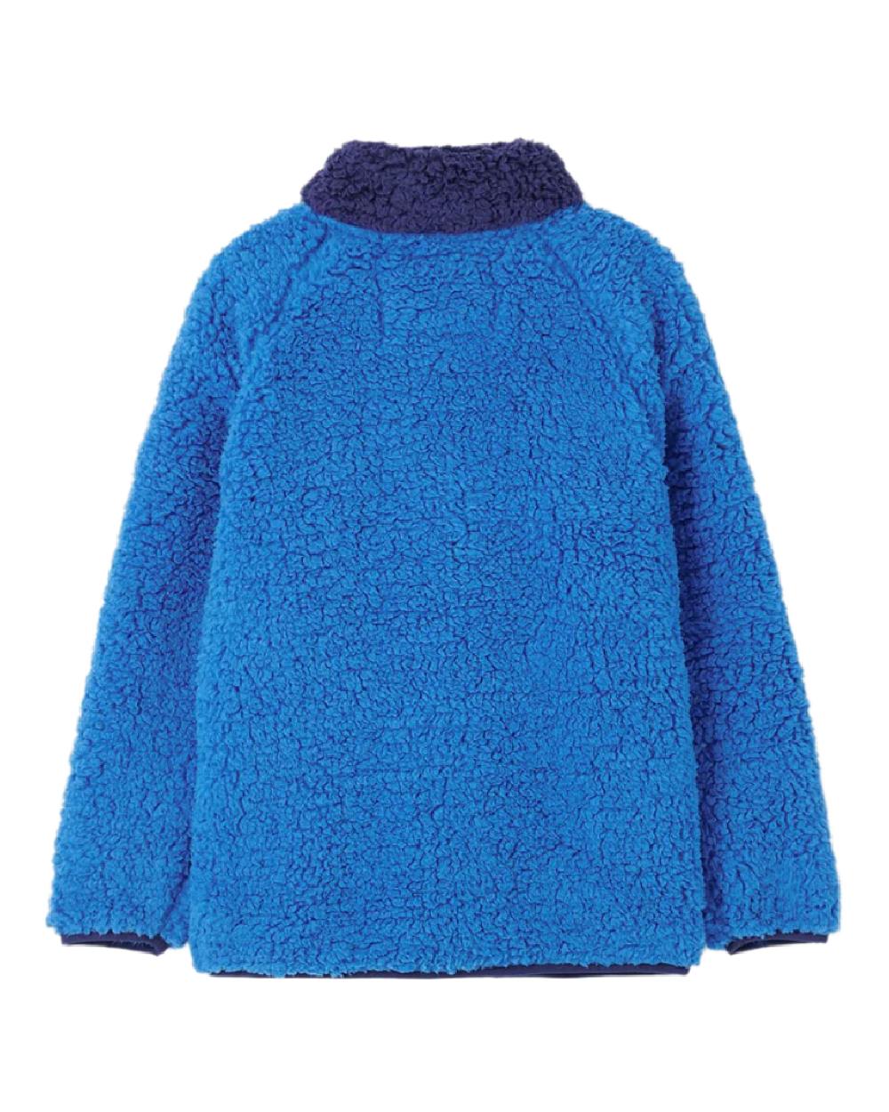Blue Tractor coloured Lighthouse Childrens Caden Fleece on white background 