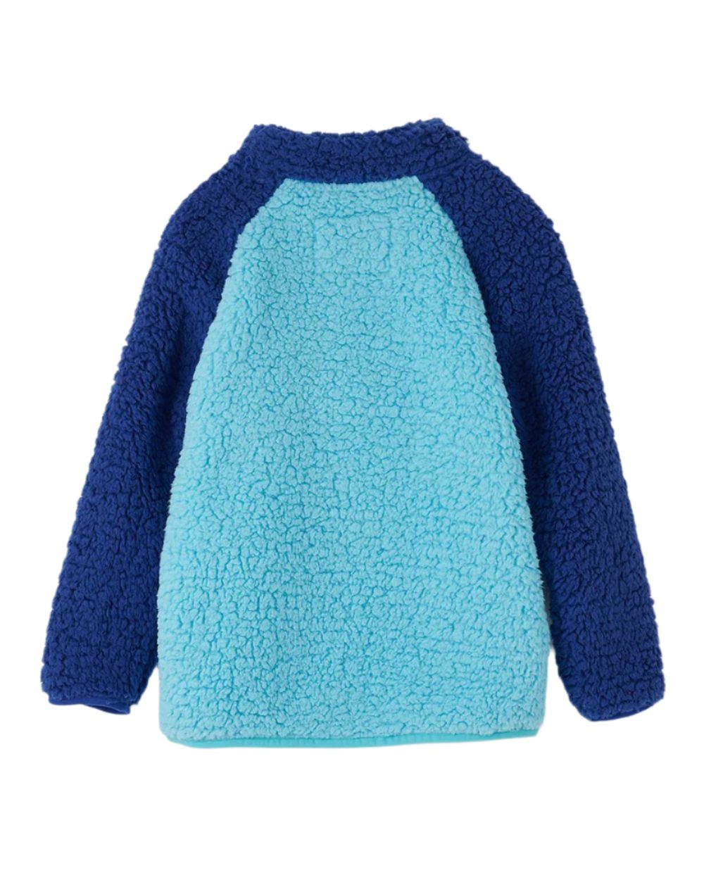 Navy Blue Orange coloured Lighthouse Childrens Caden Fleece on white background 