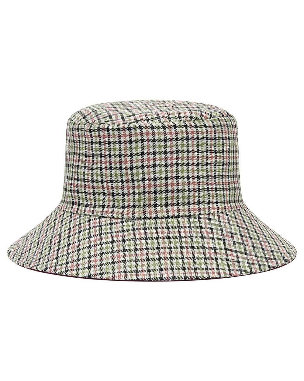 Damson coloured Lighthouse Edie Reversible Rain Hat on white background 