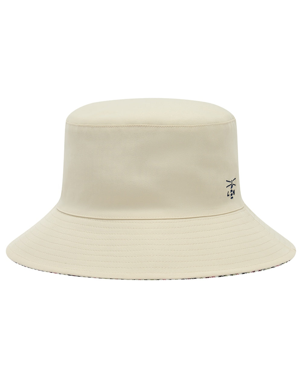 Stone coloured Lighthouse Edie Reversible Rain Hat on white background 