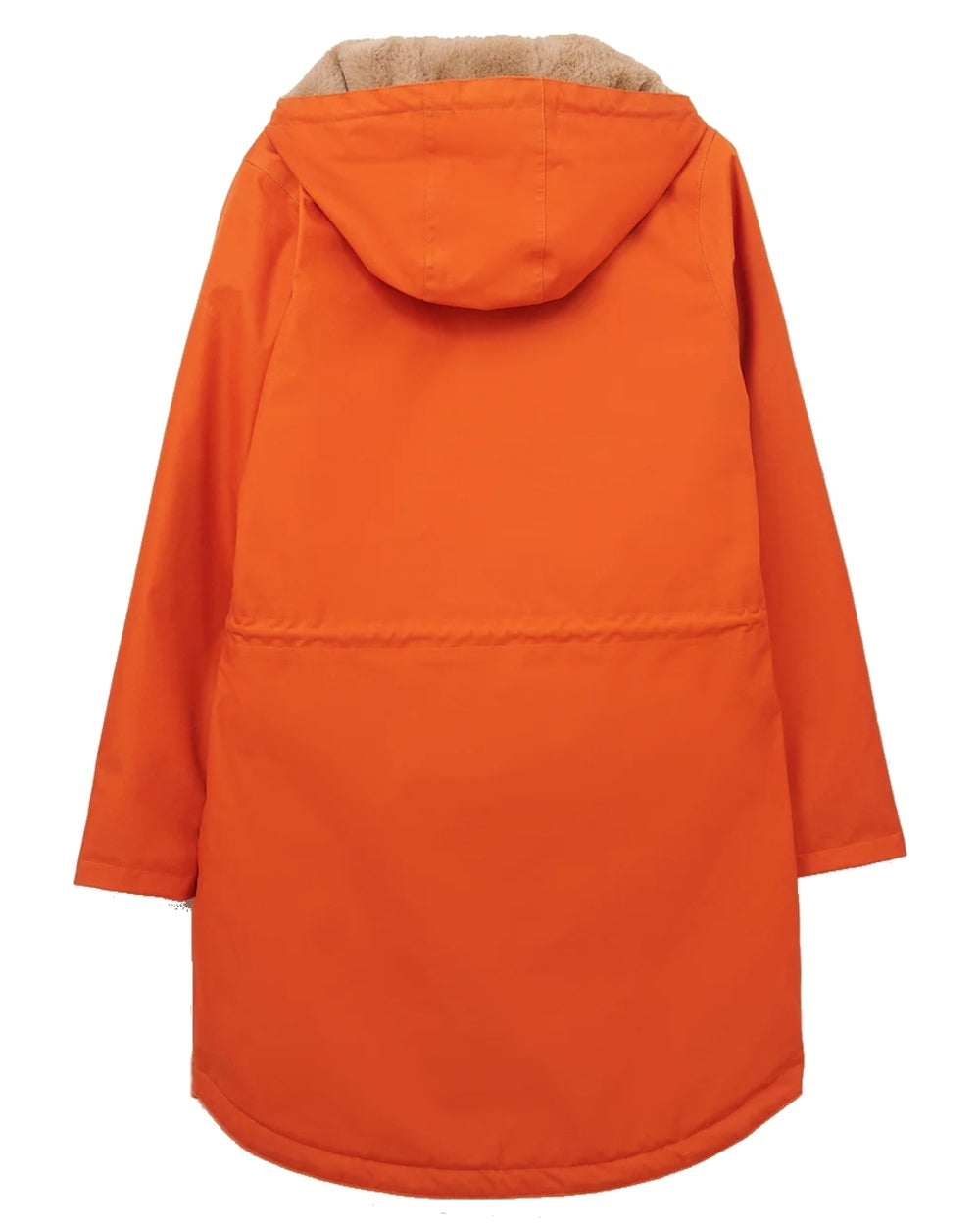 Burnt Orange coloured Lighthouse Isobel Ladies Coat on white background 